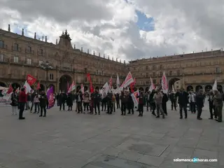 Manifestación de CCOO y UGT el 1 de mayo