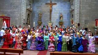 Algunos de los participantes en la Feria de abril de Peñaranda