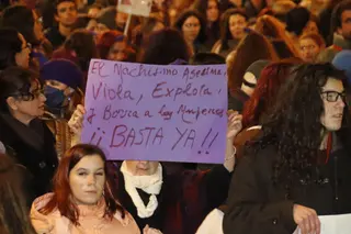 Manifestación contra la violencia de género. Foto de archivo