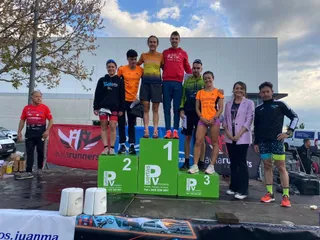 Podium conjunto en el duatlón de Ávila