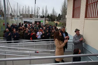Descubrimiento de la placa homenaje a Juan Antonio Hernández, fundador del Club Deportivo Hérgar Helmántic