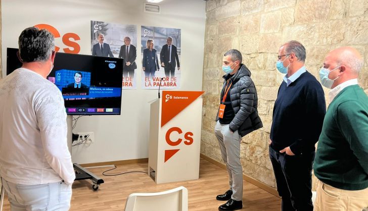 Sede de Ciudadanos en la noche electoral