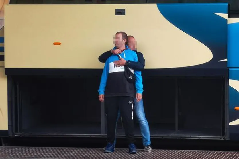 Simulacro de la CG en la estación de autobuses de Ciudad Rodrigo. Foto ICAL