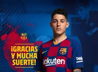 Publicación del FC Barcelona despidiendo a Dani Morer, tras su etapa en La Masía