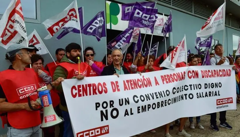 CCOO denuncia el bloqueo de la negociación del convenio de atención a las personas con discapacidad