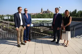 Salamanca suma un nuevo balcón urbano con la inauguración del Mirador del Tormes