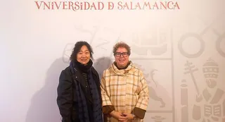 La poeta Mun Jeonghui ofreció una conferencia en la Facultad de Filología de la Universidad de Salamanca