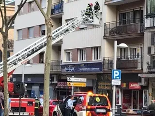 Intervención de Los Bomberos en avenida Portugal