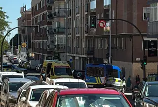 Accidente en la calle Colombia