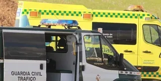 Un herido al chocar un coche y un camión en Buenavista