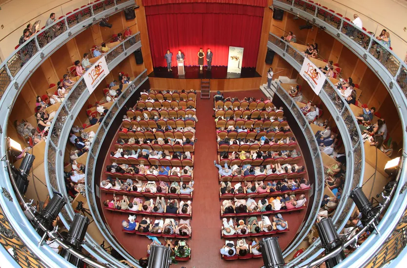 La viceconsejera de Acción Cultural, Mar Sancho, en la inauguración de la XXVIII Feria de Teatro de Castilla y León en Ciudad Rodrigo