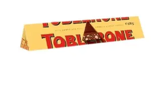 Chocolatina es de la marca ‘Toblerone’. Foto @AESAN_gob_es