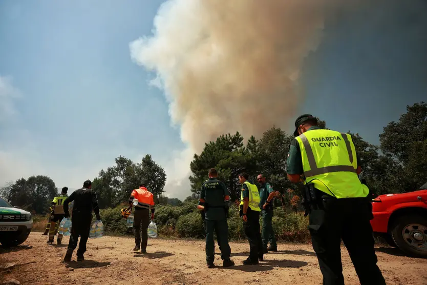 Confinada preventivamente la población de la Alberca por el Incendio de Índice de Gravedad 2