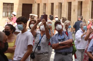 Turistas en Salamanca (1)