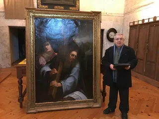 La Catedral recupera el cuadro ‘Jesús y su madre, camino del Calvario’ tras ocho meses de restauración