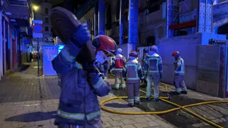 Incendio en el Teatro Lope de Vega de Valladolid - Bomberos de Valladolid. FOTO DE ARCHIVO.