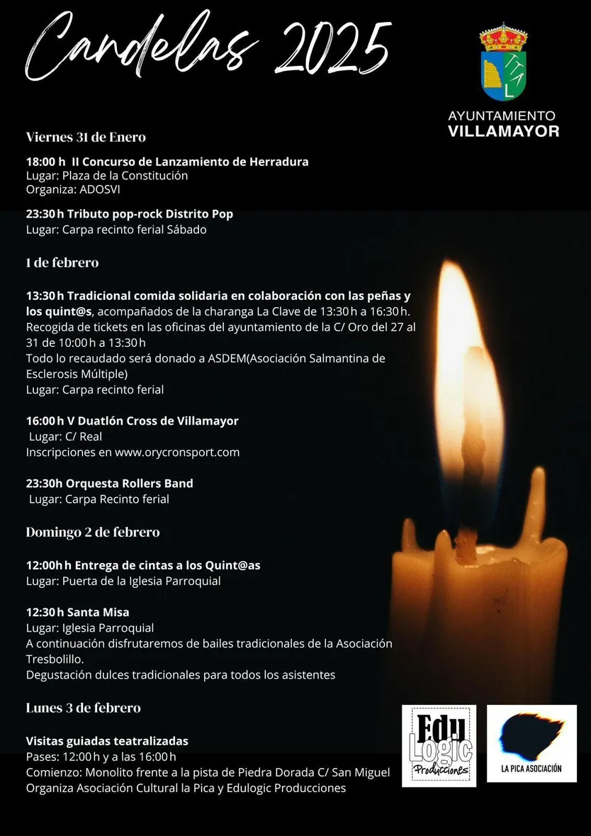 Programa festivo Candelas Villamayor