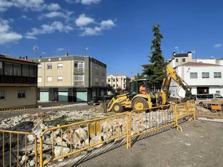 Obras. Foto de archivo