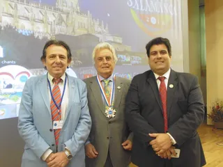 Pte. SSVP España, Juan Manuel Buergo, Manuel Florián y Renato Lima
