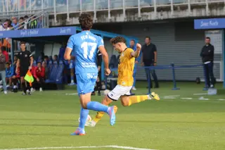 Jon Rojo ante el Fuenlabrada | FOTO UNIONISTAS CF