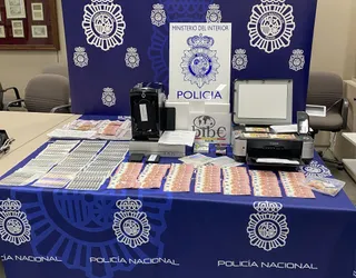 Billetes falsos incautados al menor detenido en Barcelona
