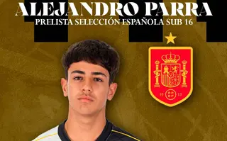 Alejandro Parra, preconvocado con la Selección Española sub16.