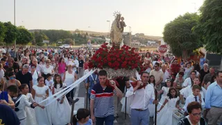 Procesión de la Virgen del Carmen en Alba de Tormes