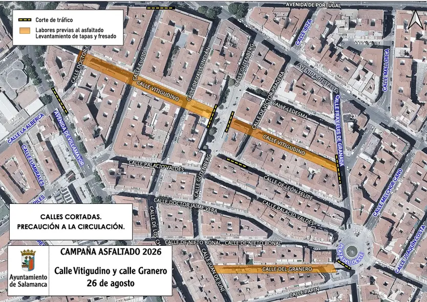 Cortes En Calle Vitigudino
