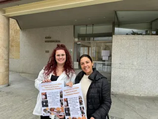 Lucía Guinaldo y Soledad García Rivero, concejales del ayuntamiento de Villamayor