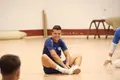 Sergio Moreiro, en un entrenamiento con el Salamanca Fútbol Sala.