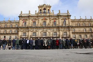 Concentración y minuto de silencio acompañando a las Víctimas del Terrorismo de Salamanca.