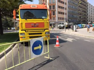 Asfaltado del paseo de San Antonio