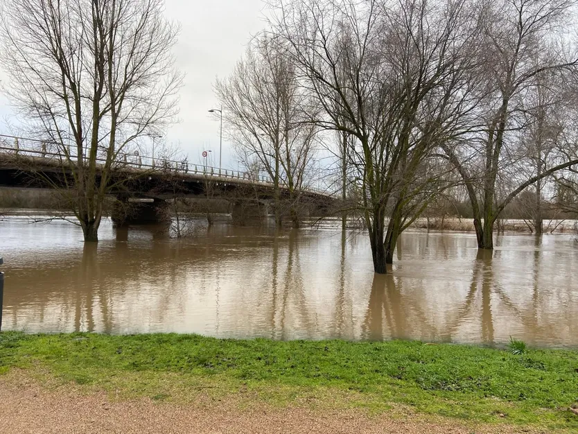 Desbordamiento río Tormes por Salamanca