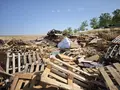 El espacio habilitado para depositar objetos para la hoguera de San Juan alcaza su capacidad máxima | Ayuntamiento de Salamanca