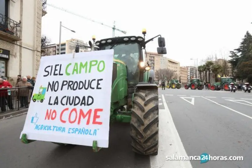 Tractorada en marzo, en Salamanca