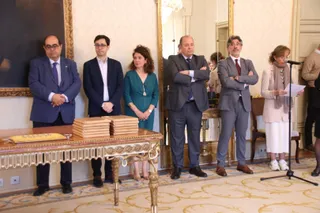 Homenaje durante la festividad de Santa Rita a los trabajadores funcionarios con motivo de su jubilación