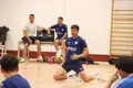 Dalmiro Martín, en un entrenamiento con el Salamanca Fútbol Sala.