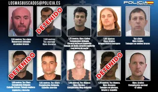 Lista de los más buscados Policía Nacional