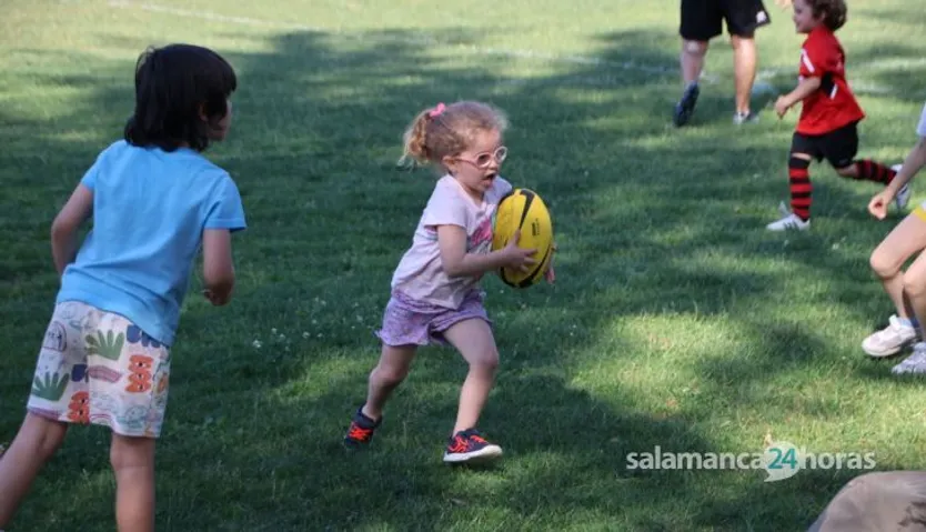 Entrenamiento de puertas abiertas del Salamanca Rugby Club