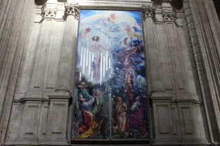 Inauguración de la obra de Florencio Maíllo en la Catedral de Salamanca.