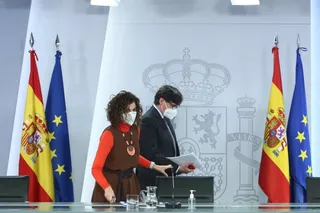 María Jesús Montero, junto a Salvador Illa. | FOTO: EUROPA PRESS
