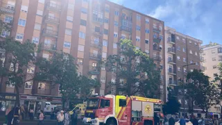 Incendio en una vivienda de la avenida de Federico Anaya