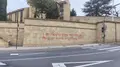 Pintada en el paseo de Canalejas. 