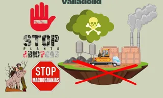 Concentración ante la Consejería de Medio Ambiente de los vecinos del alfoz de Salamanca y Babilafuente para pedir el cese de las macrogranjas