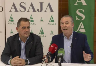 Juan Luis Delgado y Donaciano Dujo, de ASAJA. Susana Martín ICAL