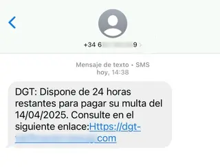 DGT smishing. | INCIBE