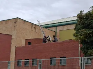 Obras de mejora de las cubiertas del pabellón 