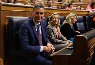 El presidente del Gobierno en funciones, Pedro Sánchez, en su escaño en el Congreso - Eduardo Parra - Europa Press. Foto de archivo