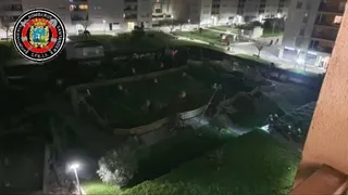 Parque infantil hundido