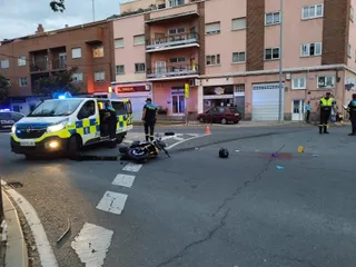 Accidente de moto en Chamberí